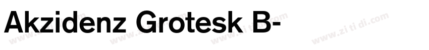 Akzidenz Grotesk B字体转换